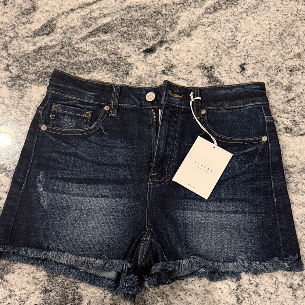 Dark Blue kancan size M Denim Shorts